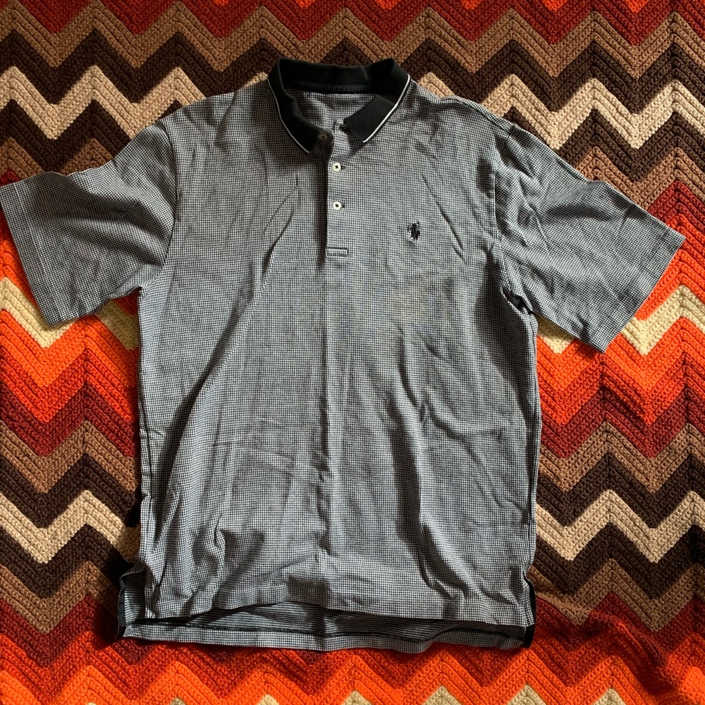 Ralph Lauren Polo Classic Black and Gray Polo Shirt